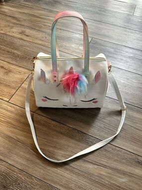 🌞Sale 3 for $15 Unicorn Satchel with UnicornDuffel Bag  with Pompon